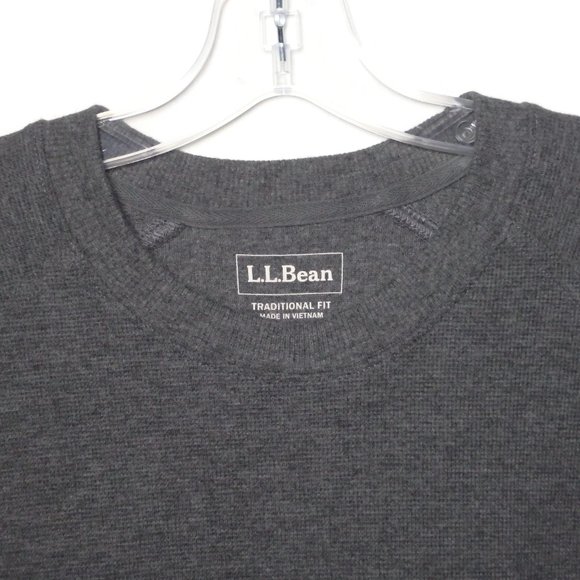 L.L.Bean Men's Crewneck Sweater Gray Medium - Picture 4 of 8